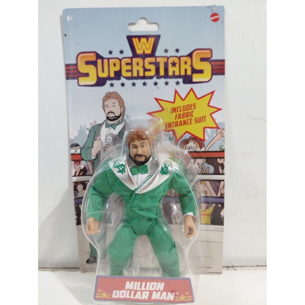 Mattel WWF/E Superstars Million Dollar Man Ted DeBiase Wrestling Figure w/box